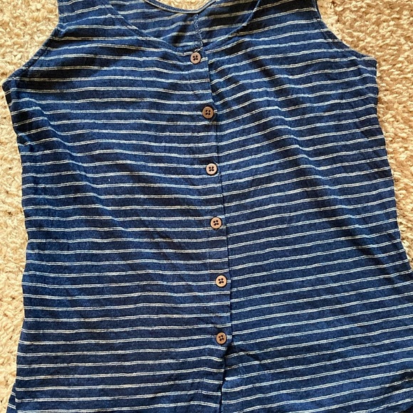 Universal Thread Blue Fitted Scoop Neck Tank Top - Picture 3 of 12